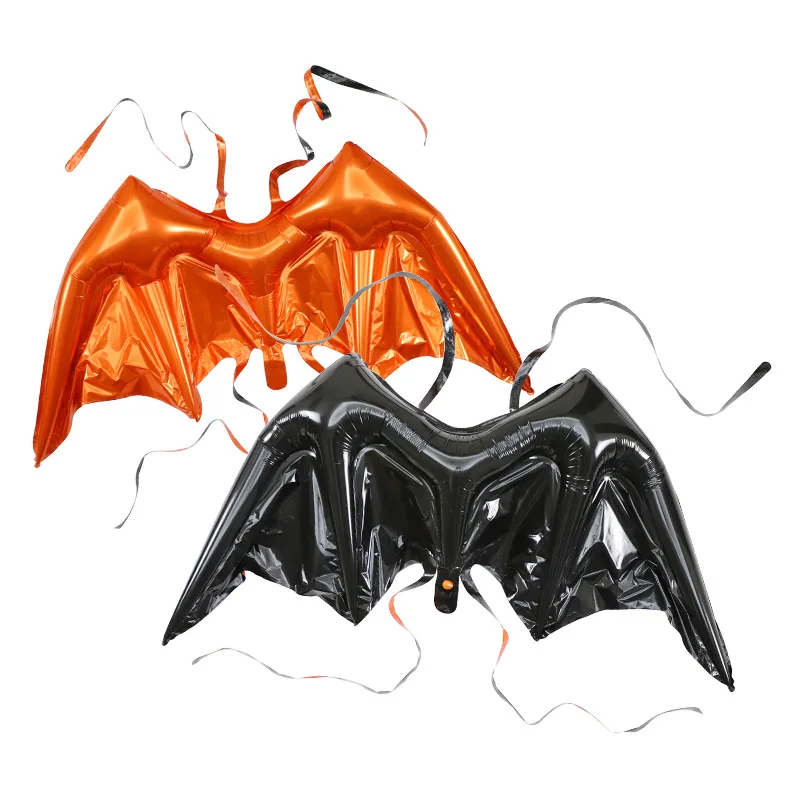 

Orange Black Inflatable Devil Bat Wings Balloon Fun Wearable Aluminum Foil Balloon Halloween Party Birthday Toy Gift for Kids