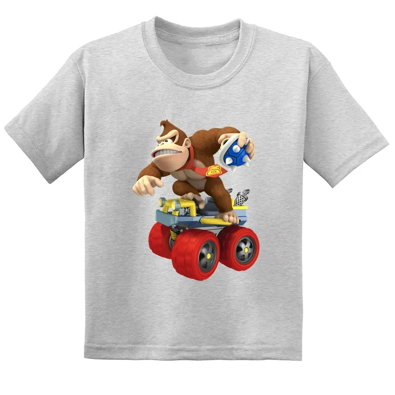 Детская Забавная Футболка С Мультяшным Принтом Donkey Kong Country