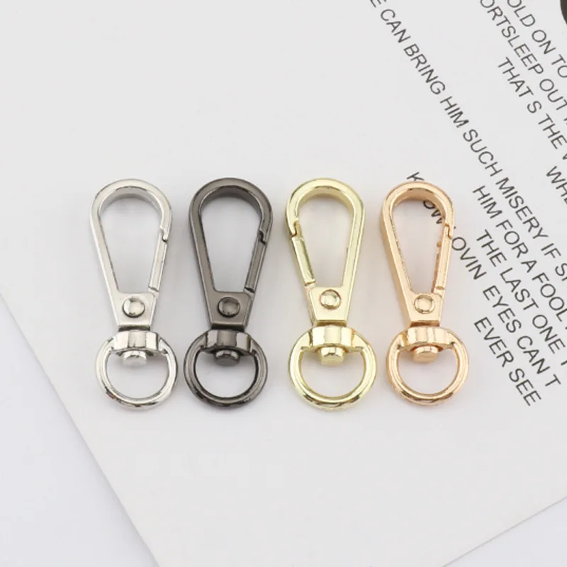 

2pcs/Lot Detachable Metal Snap Hook Trigger Clips Buckles For Bags Strap Belt Keychain Webbing Pet Leash Hooks 4 Colors