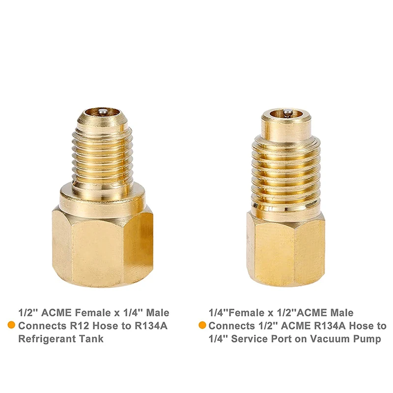 R12 R22-R134A бак хладагента Kit с катушкой адаптер Хладагента 1/2ACME на 1/4SAE