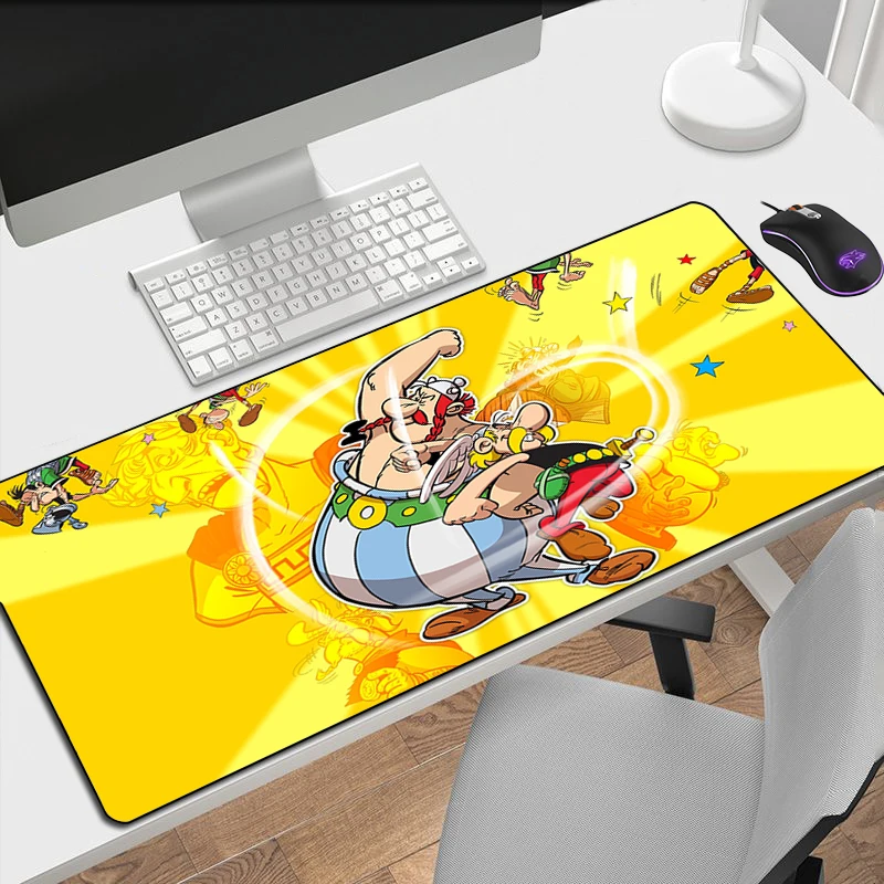 

Asterix and Obelix Anime Mouse Pad Gaming Rubber Mat Mousepad Gamer Pc Accessories Desk Protector Deskmat Mause Pads Keyboard