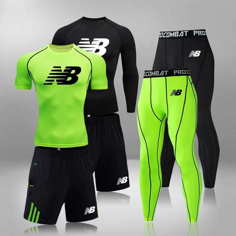 

New Brand Men's Termal Underwear Sets Compression Sport Suit Sweat Quick Dryin Termo Underwear Men Clotin Lon Jons Sets