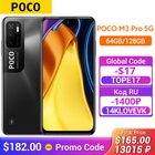 Смартфон POCO M3 Pro с глобальной версией 64 ГБ  128 ГБ Размер 700 Octa Core 90 Гц 6,5 дюйма FHD + Экран 5000 мАч 48MP Тройная камера NFC