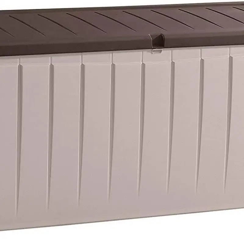 

VHPVHP Deck Boxes,Storage Deck Box,Bench,Outdoor Storage,90 Gallon,Outdoor,Patio (brown)