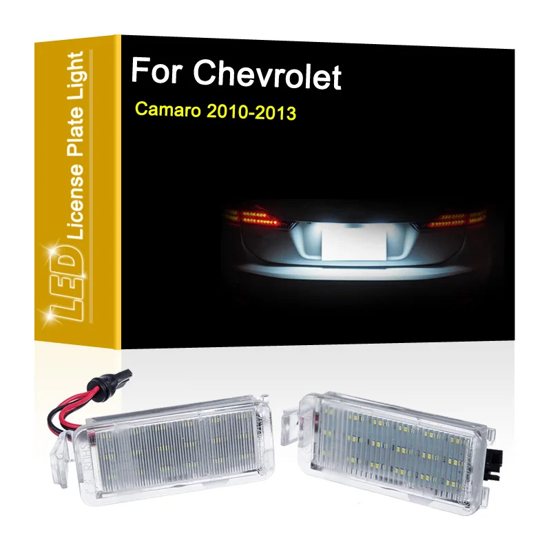 

12V LED Number Plate Lamp For Chevrolet Camaro 2010 2011 2012 2013 White License Plate Light Assembly