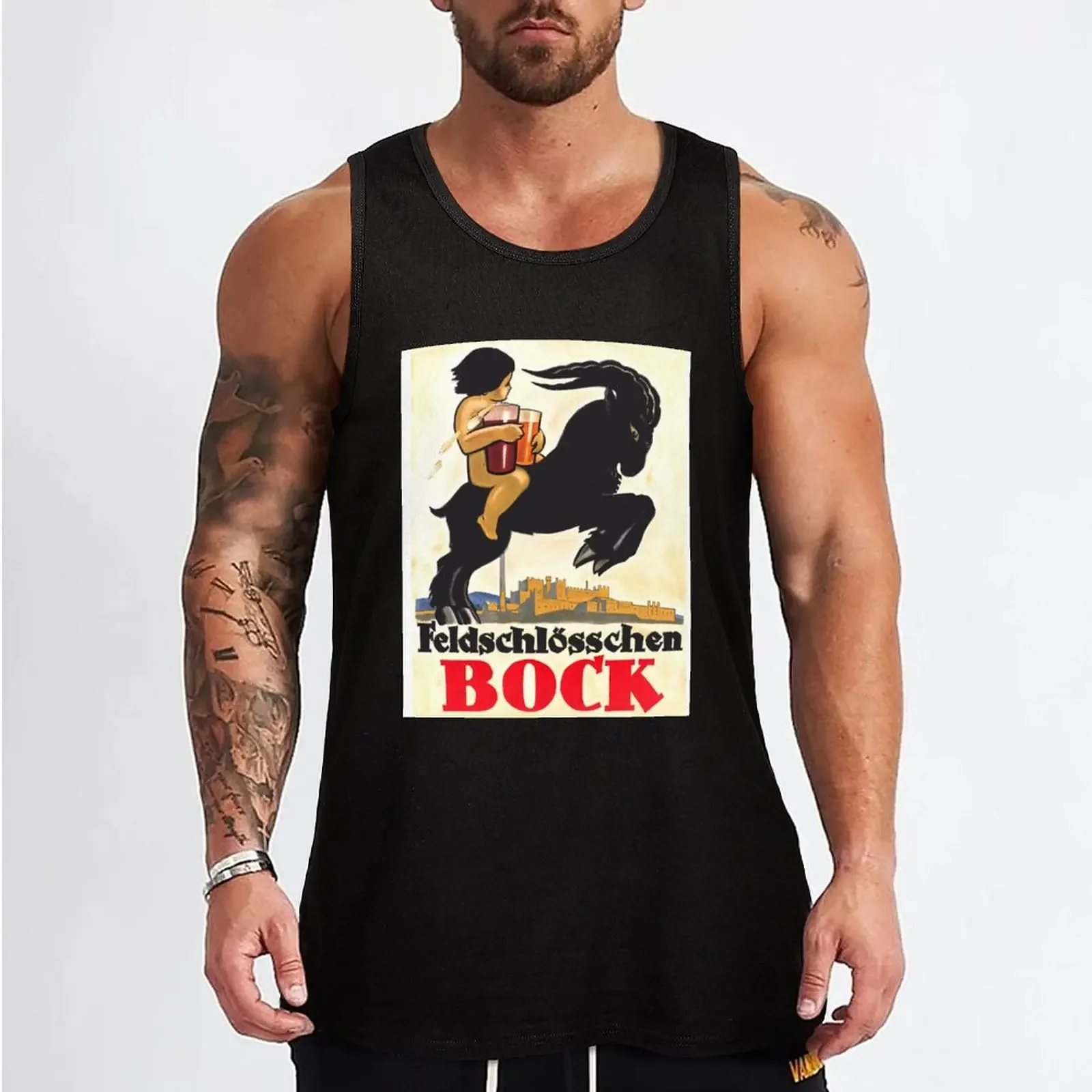 Мужская футболка Feldschl?sschen Bock из хлопка