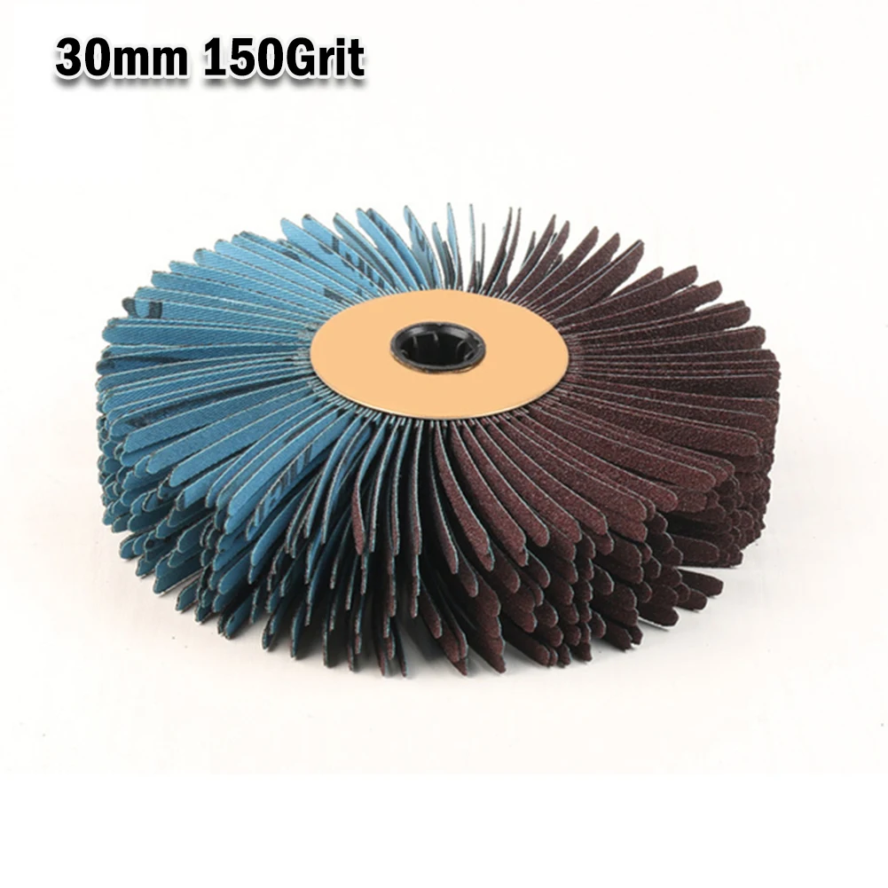 

1pcs Abrasive Wire Drum Wood Polishing Wheel Brush Sanding Grinding Groove Buffing Pad Connecting Rod 118x60/30mm 120-600grit