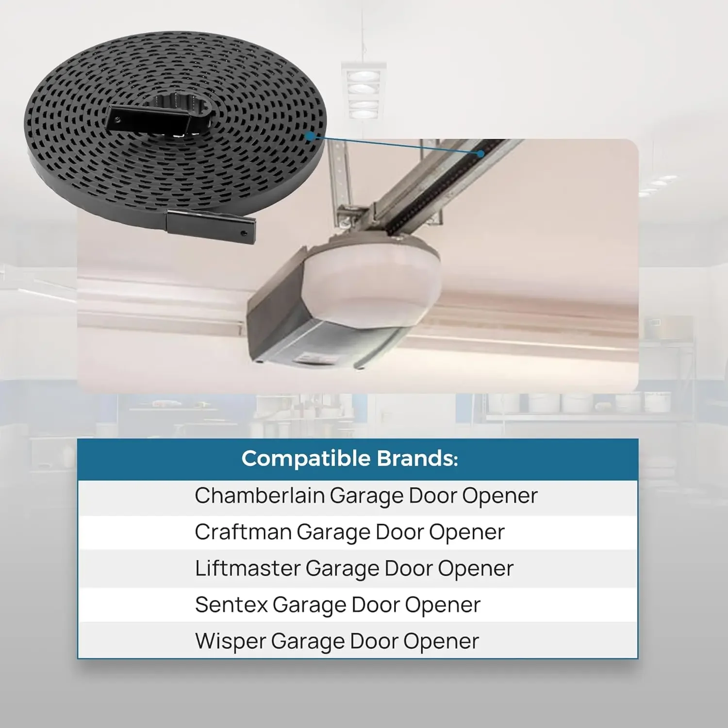 Приводной ремень 41A3589 для гаражной двери совместимый с дверным