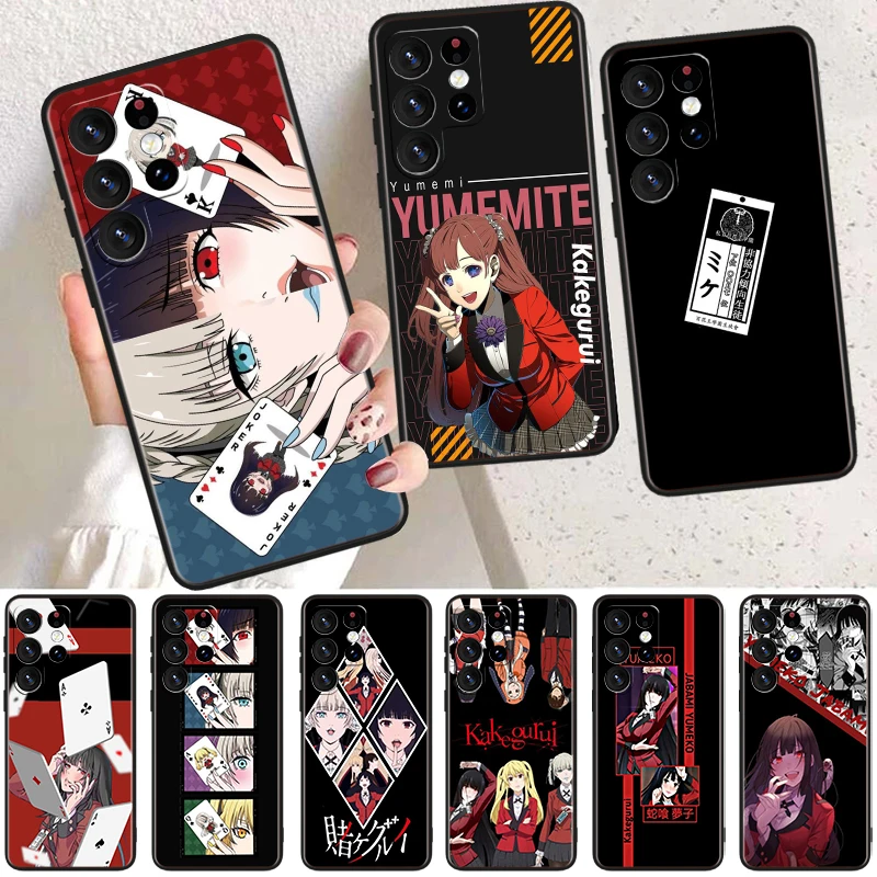 Чехол для телефона Kakegurui Jabami Yumeko Samsung Note 8 9 10 20 Plus M10 14 21 23 30 31 32 33 51 53 54 60 62 80 черный