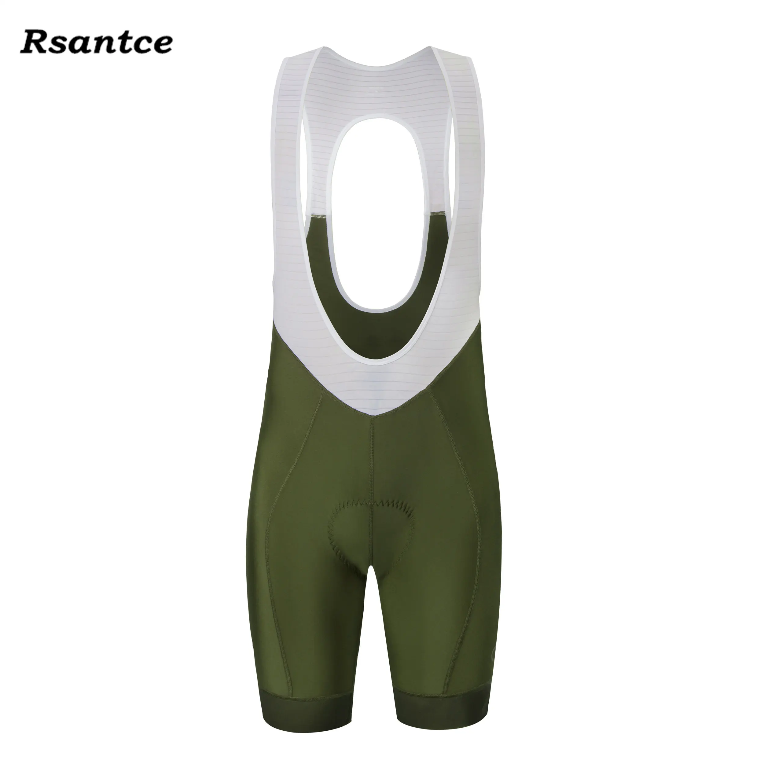 

Rsantce Men's Cycling Bib Shorts Road Mountain Bicycle Clothing MTB Culotte Ciclismo Hombre Bike Downhill Pad Pants