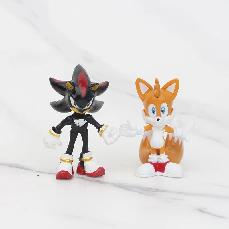12 шт. 4-6 см Sonic Shadow Tails, экшн-фигурки, игрушки, ежик, кукла-эгман, мультяшная фигурка, коллекция кукол, детские аниме-игрушки, подарок (art.: 3920d288e989a) - 3920d288e989a