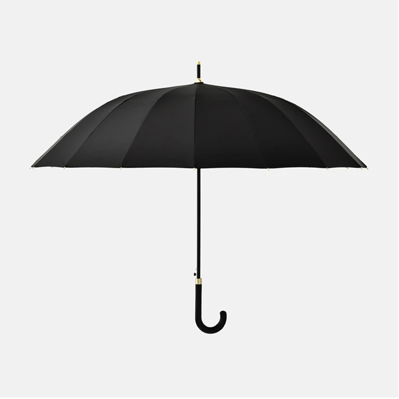 Free Shipping Umbrella Windproof Automatic Man Luxury Large Black Business Vintage Umbrella Long Handle Guarda Chuva Rain Gear