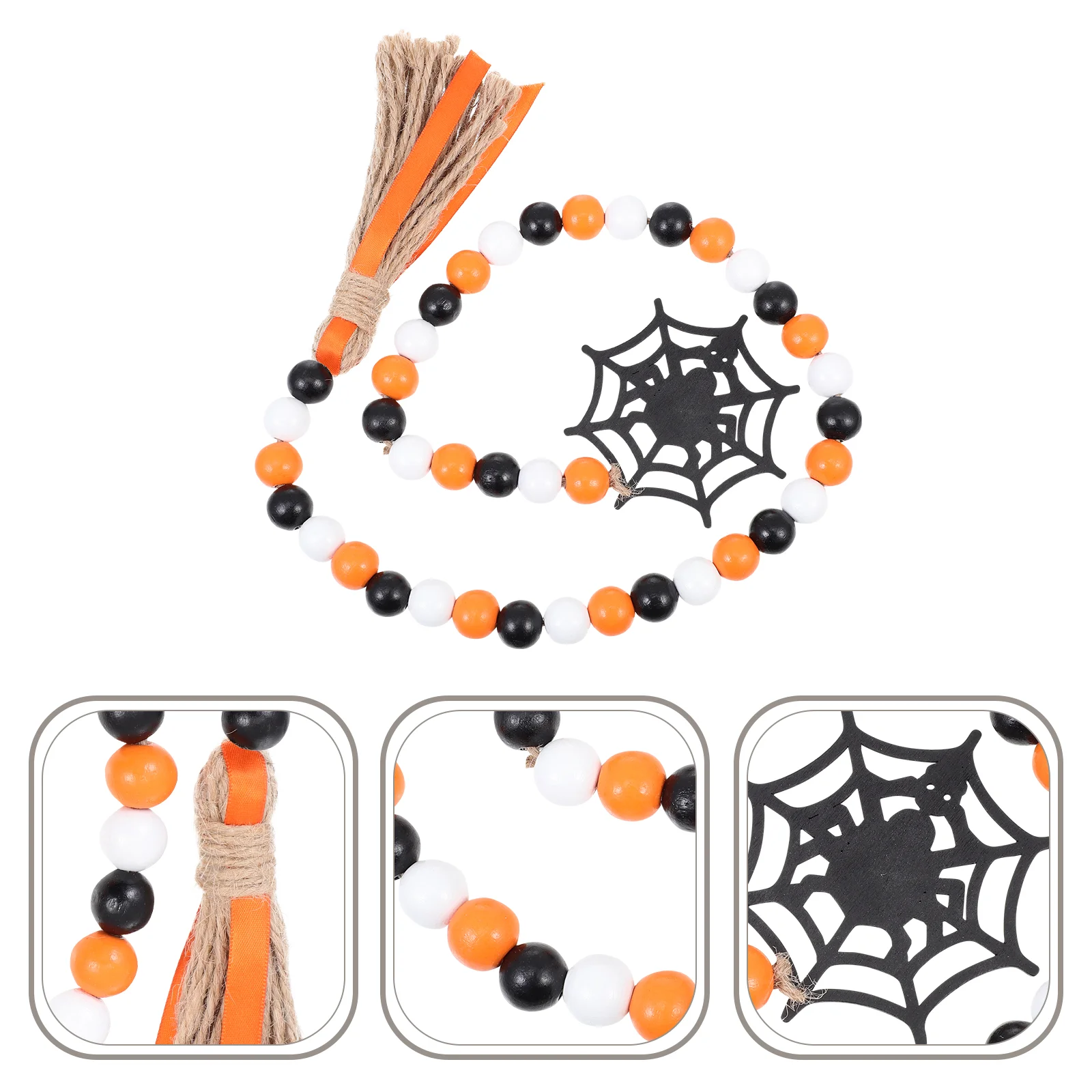 

Tassel Wooden Bead Garland Wooden Beaded String with Pendant