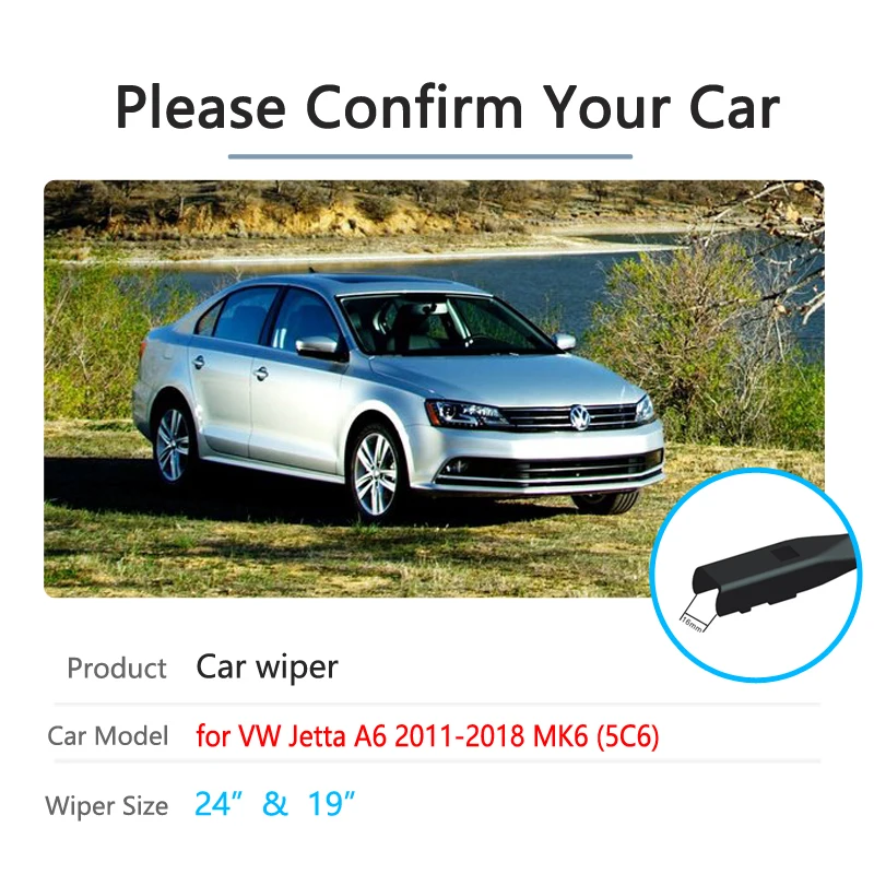 Для Volkswagen VW Jetta A6 5C6 Mk6 6 2011 ~ 2018 дворники переднего стекла автомобильные аксессуары