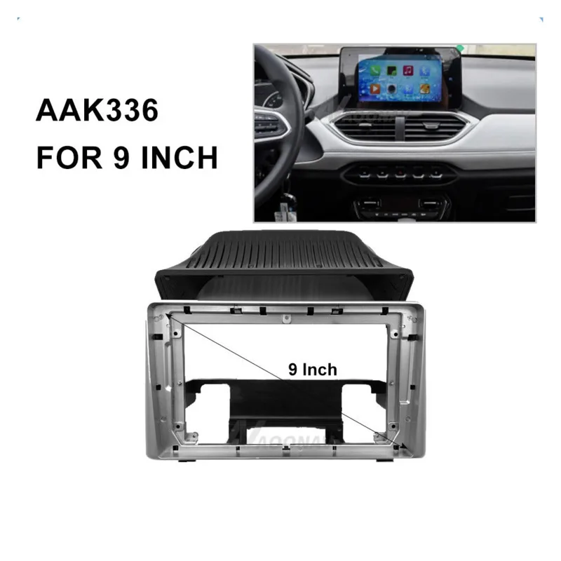 

Car Audio Navigation Large Screen Car Navigation Cover Frame 9 inch Modified Panel Bracket Fit for Baojun 530 2018