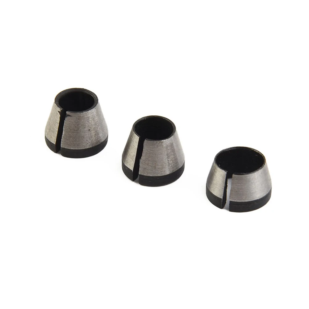 

3/4/8pcs 6mm 6.35mm 8mm Collet Chuck For Engraving Trimming Machine Electric Router Carbon Steel Router Bit Collet Chuck Adapter