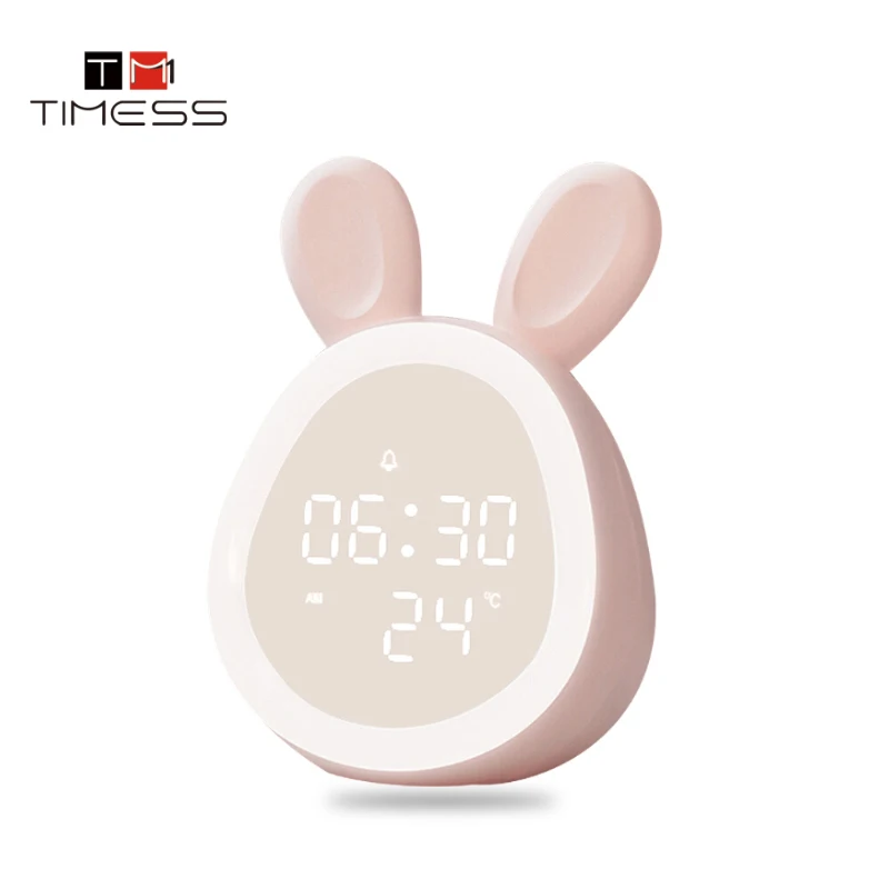 

TIMESS Alarm Clock Creative Students Use Cute Cartoon Children's Special Mute Bedside Personality Charging Intelligent Clock