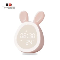 timess alarm clock creative students use cute cartoon childrens special mute bedside personality charging intelligent clock