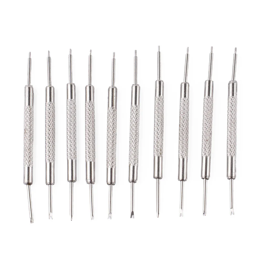 

10pcs Link Pin Remover Double Head Punches Repair Removal Tool Stainless Steel Bracelet Watchband Opener For Watch Band Repair