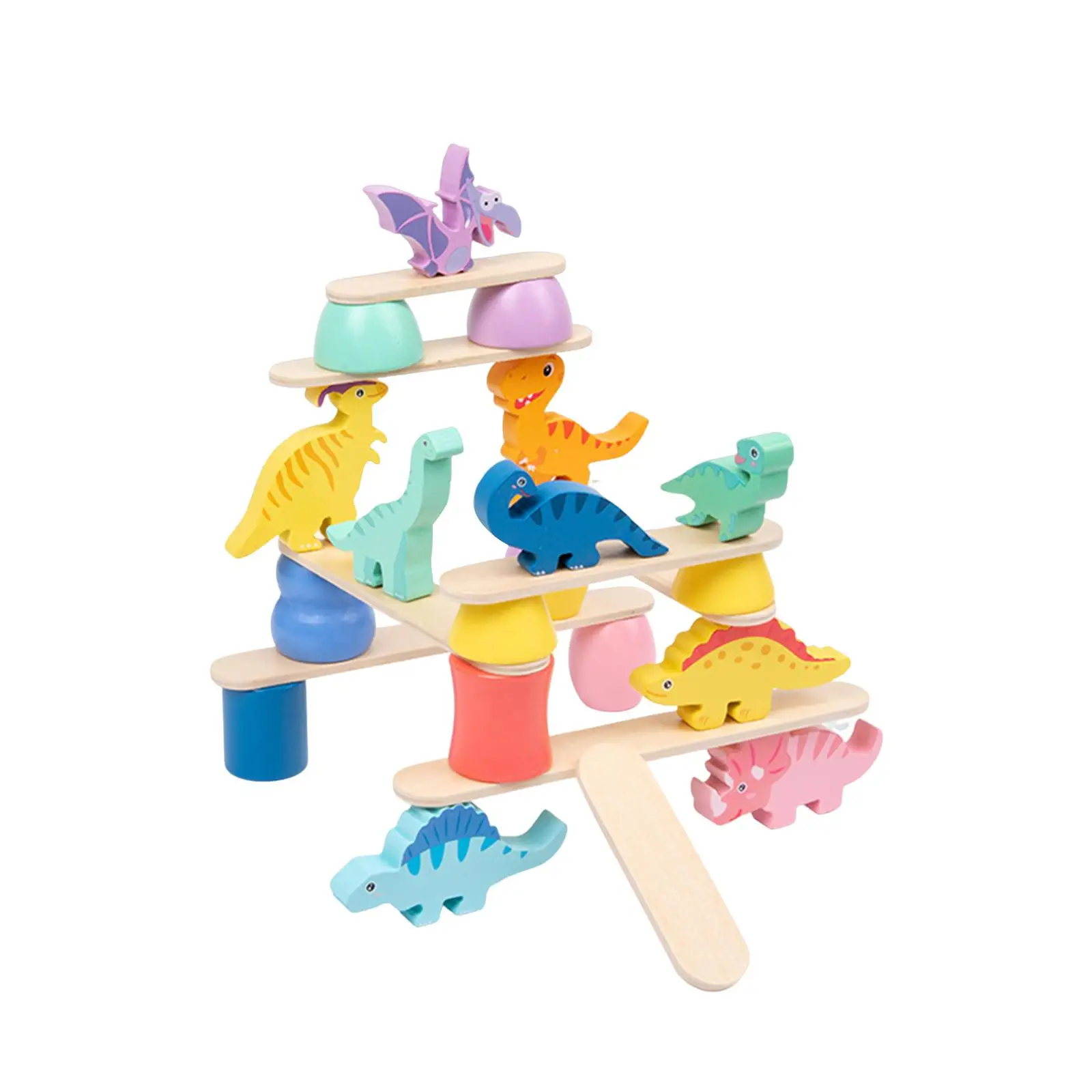 

Montessori Toys Stacking Building Blocks, Balance Competition Game Building Toys for 3 4 5 Year Old