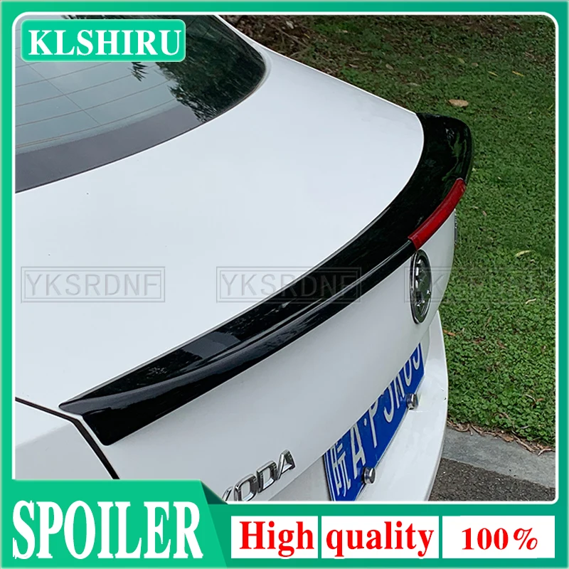 

KLSHIRU Car Styling ABS Plastic Unpainted Primer Rear Trunk Boot Wing Lip Spoiler Auto Part For Skoda Octavia 2015-2020