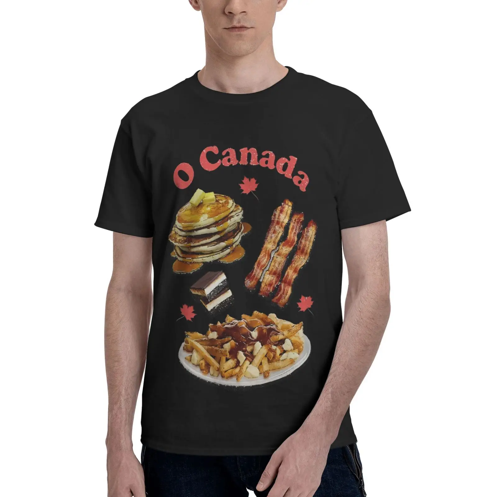 

Canadian Foods Canada Day True North Men T-Shirt Short Sleeve T-Shirts Tshirt T Shirt For Men Tops Men T-Shirt Women's T-Shirt
