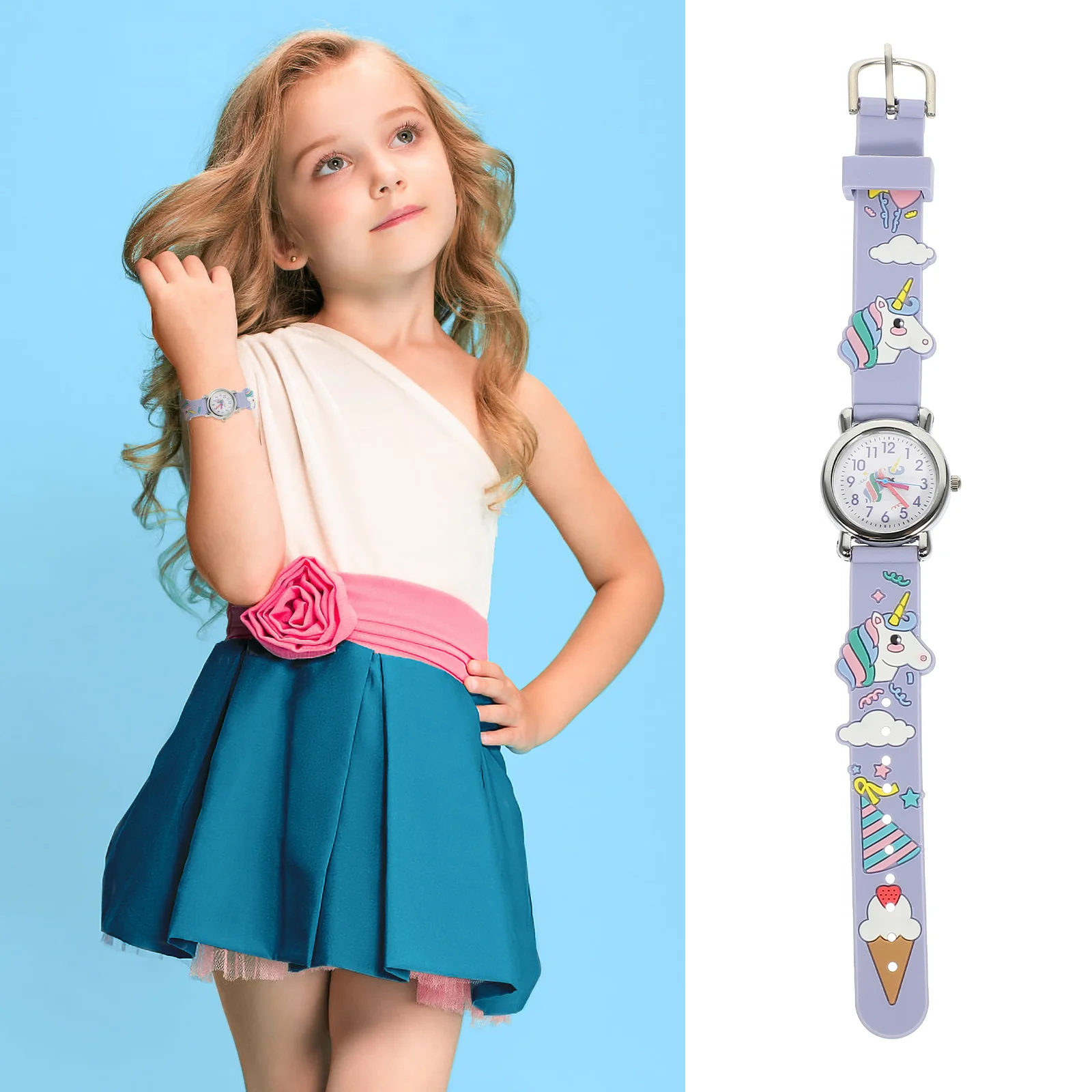 

Watch Kids Wristfor Girls Watches Boys Children Toddler Gift Birthday Cartoon Bracelet Girllovely Time Animal Teacher Youth