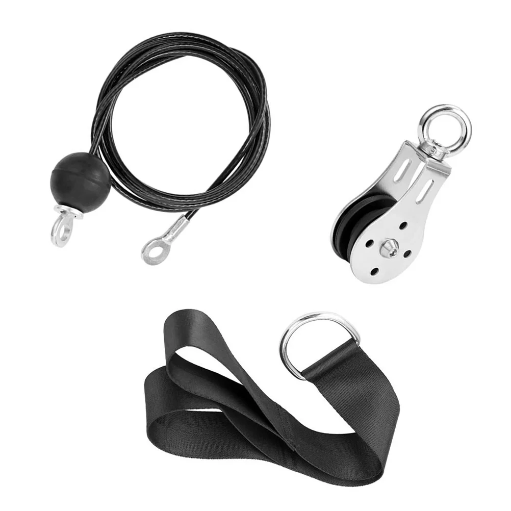 

1 Set of Tricep Pulley System Fitness Cable Machine Multi-function Cable Pulley