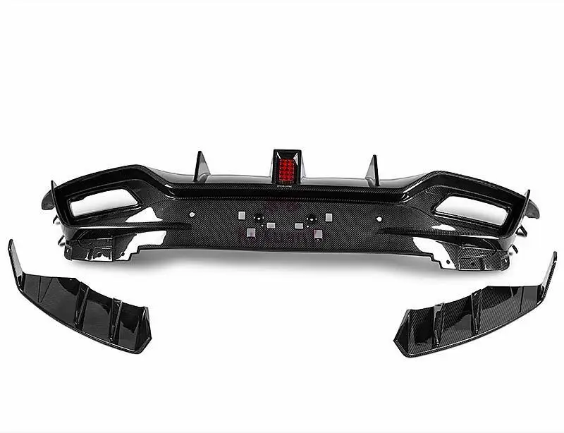 Pz сухой карбоновый Корпус Комплект Задний бампер губа задний диффузор для Aston Martin