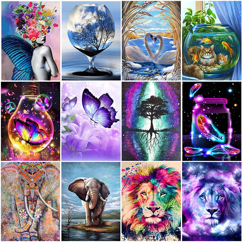 Алмазная живопись &quotсделай сам&quot Набор для вышивки крестиком в виде слона