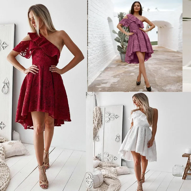 

Женское кружевное платье-миди с открытыми плечами, весна-лето 2023