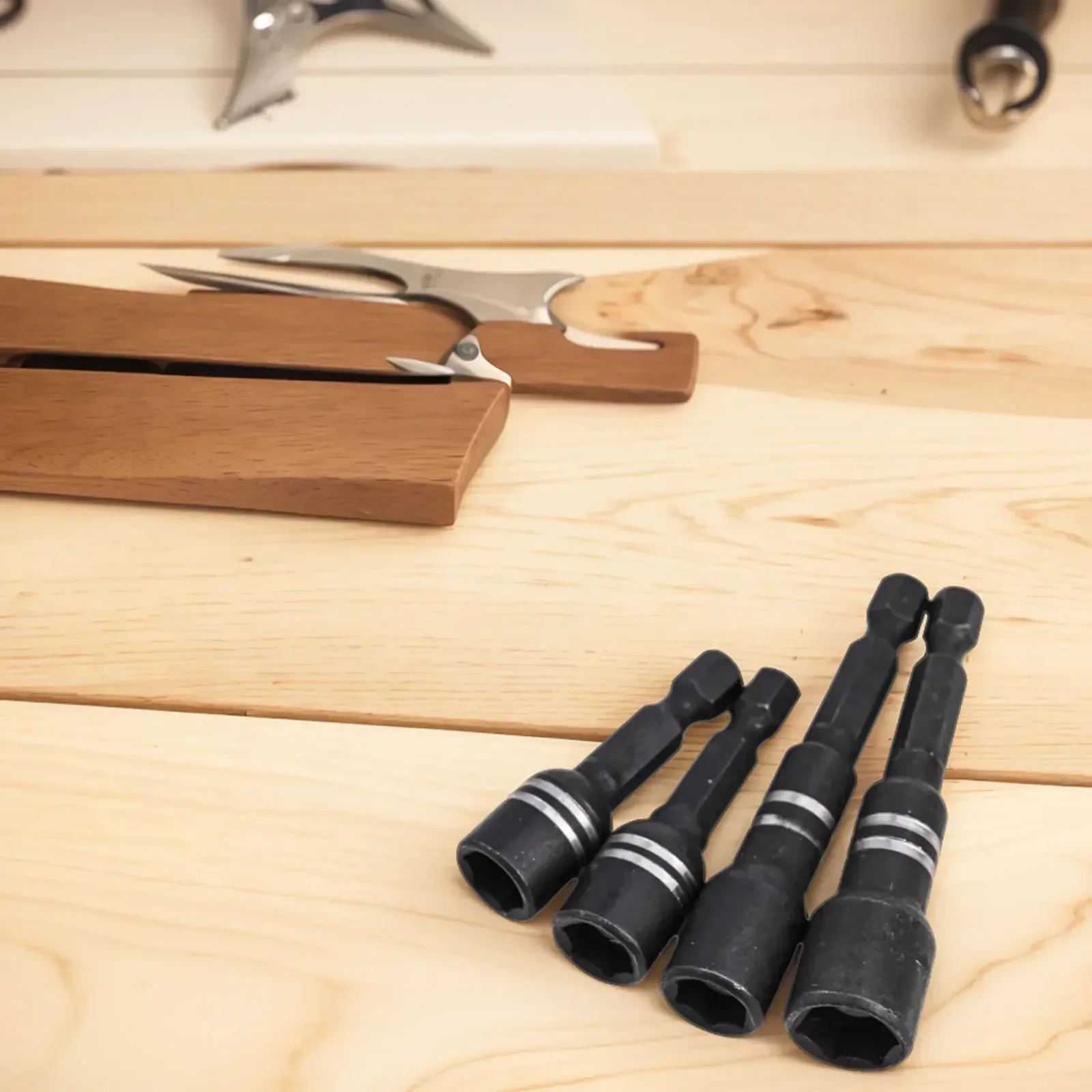 Набор насадок для дрели комплект из 4 с шестигранным углублением пневматического