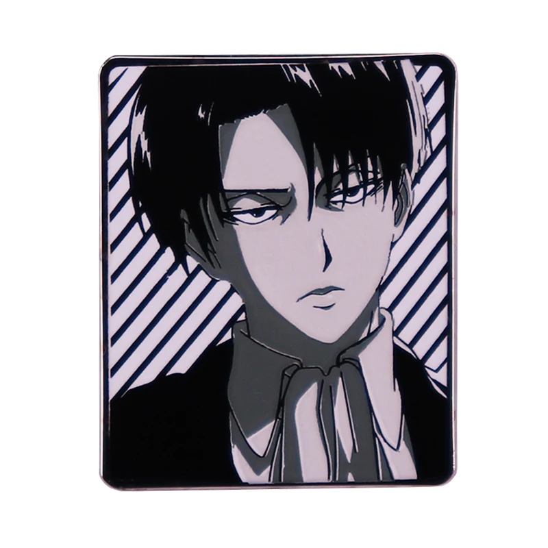 

Attack on Titan Levi Ackerman Anime Enamel Brooch Pin Jacket Lapel Metal Pins Brooches Badges Exquisite Jewelry Accessories