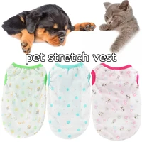 2022 cute cartoon dog clothes pet cat cooling vest for small medium large summer puppy chihuahua t shirt sun protection clothes