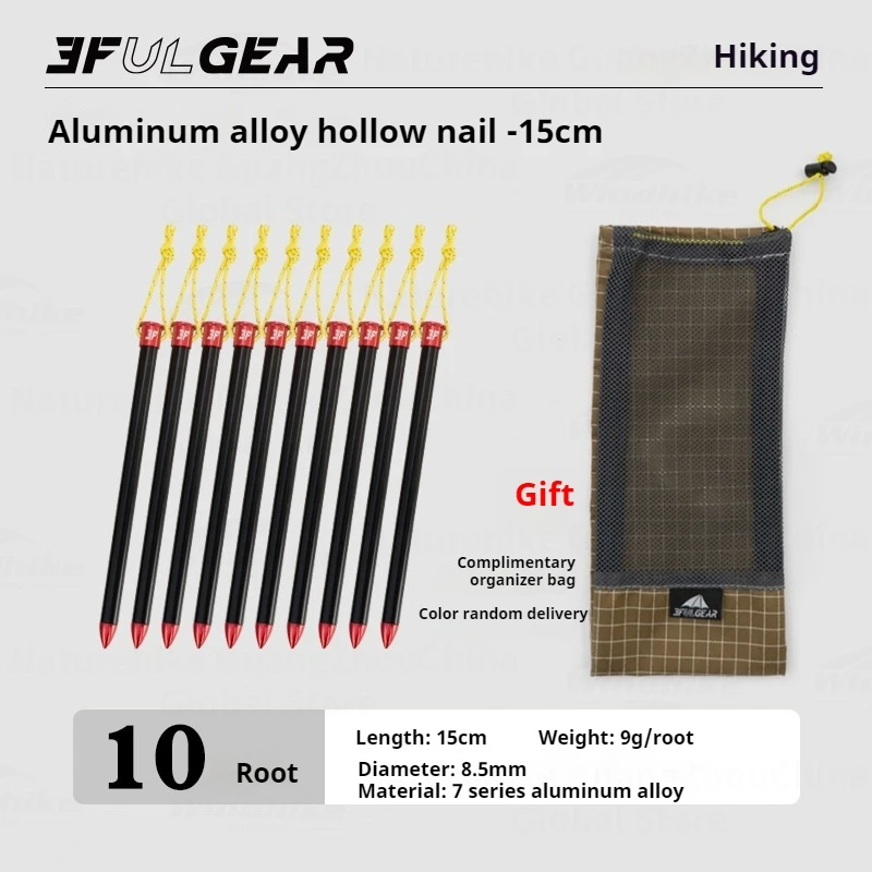 3F UL GEAR 6/10 шт. Аксессуары для кемпинга гвозди палатки углеродное волокно титановый