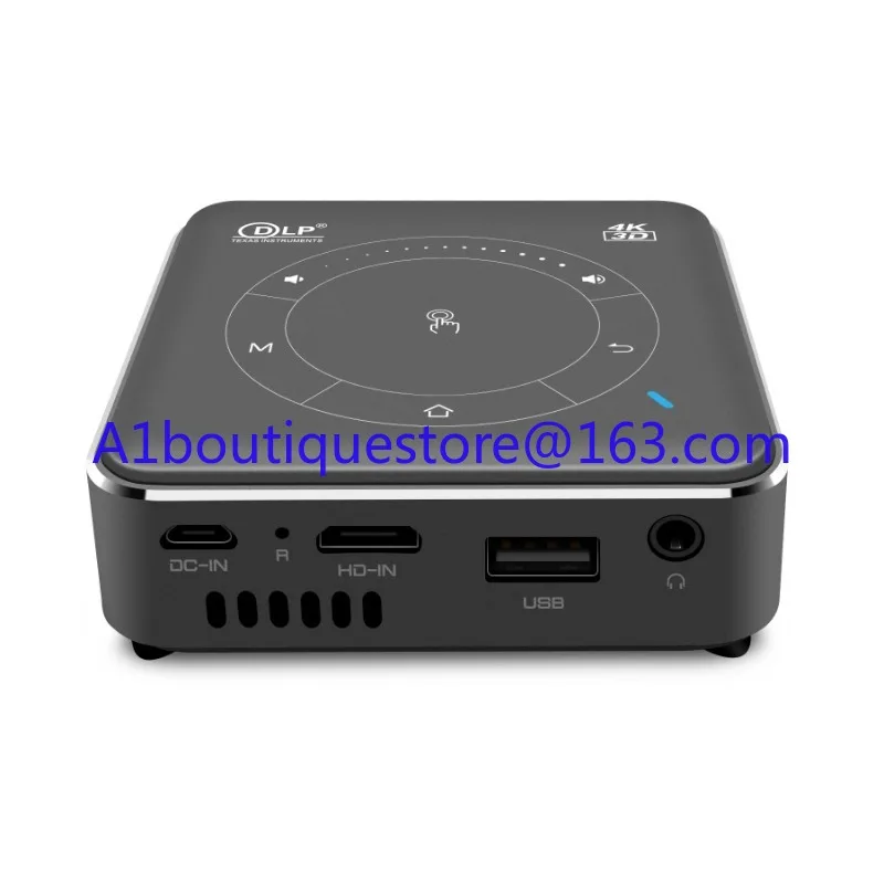 Мини-проектор DLP 50 люмен система Android 9 0 3D/4K вход декодирования четырехугольная