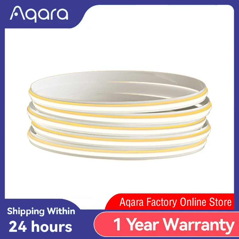Фото Световая лента Aqara Smart COB H2, двухцветная цветовая температура, 2700–6500 К, регулировка Ra90, светодиодная домашняя декоративная световая лента №1