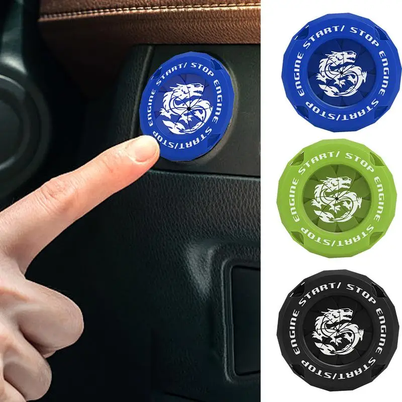 Крышка кнопки запуска защитный чехол для стартера зажигания автомобиля кольцо