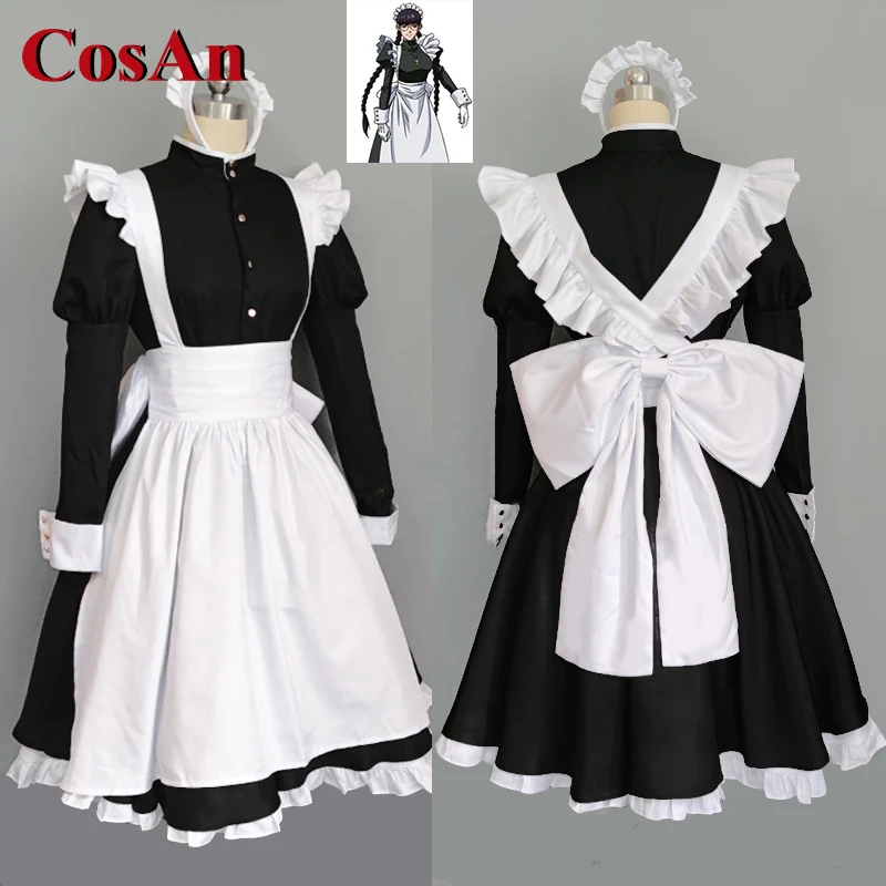 

CosAn Anime BLACK LAGOON Rosarita Cisneros/Roberta Cosplay Costume Revenge Maid Dress Activity Party Role Play Clothing