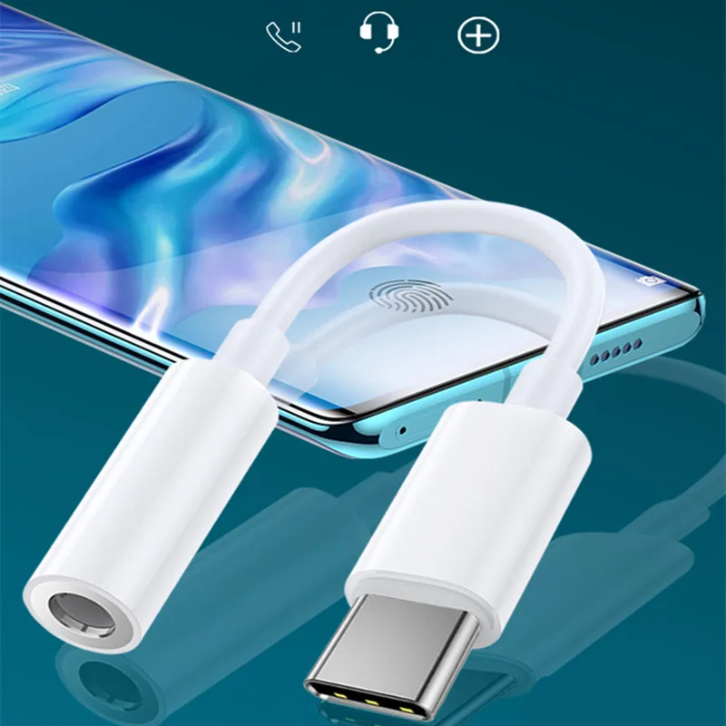 

Переходник с USB Type C на аудиоразъем 3,5 мм, подключение мобильных телефонов типа C к наушникам, кабель-конвертер для проводного адаптера наушни...