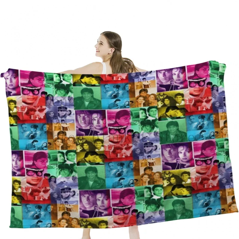 

Shah Rukh Khan - Bollywood Throwback Throw Blankets Airplane Travel Decoration Soft Warm Bedspread