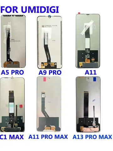 Работа для UMIDIGI A5 PRO A7 PRO A9 PRO A11 A11S A11 PRO MAX A13 PRO MAX 5G G1 ЖК-дисплей Сенсорный датчик Идеальная замена