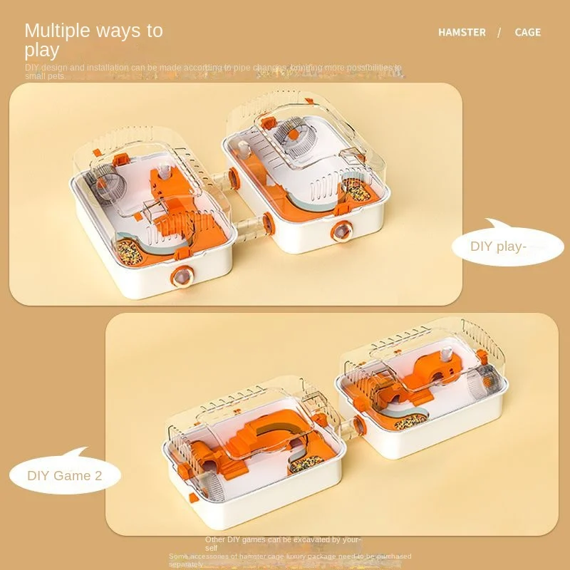 Вместительное здание хомяка: большая декоративная клетка с колесиком игрушками