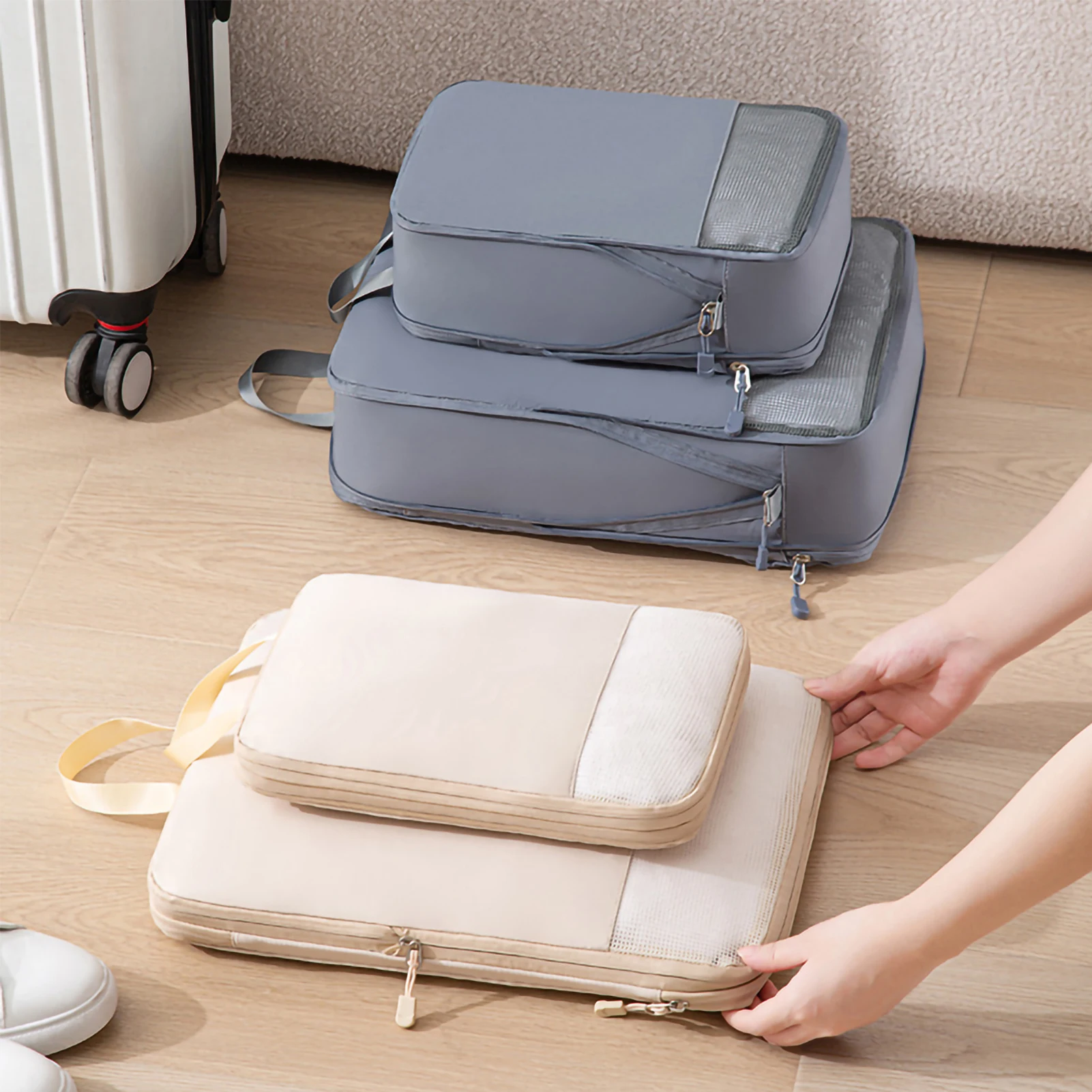 Компрессионные кубики для чемодана дорожные аксессуары расширяющиеся