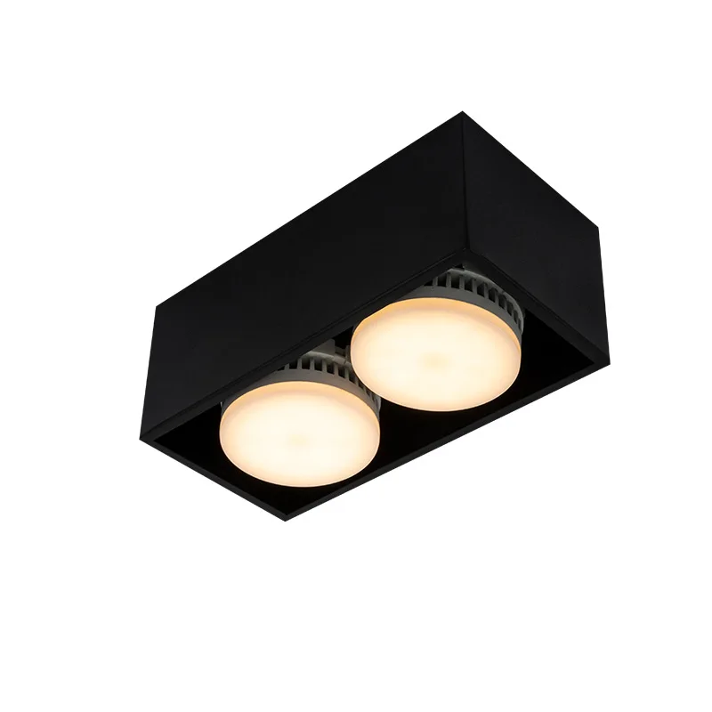 Квадратный настенный светильник с двумя осями 20 Вт GX53