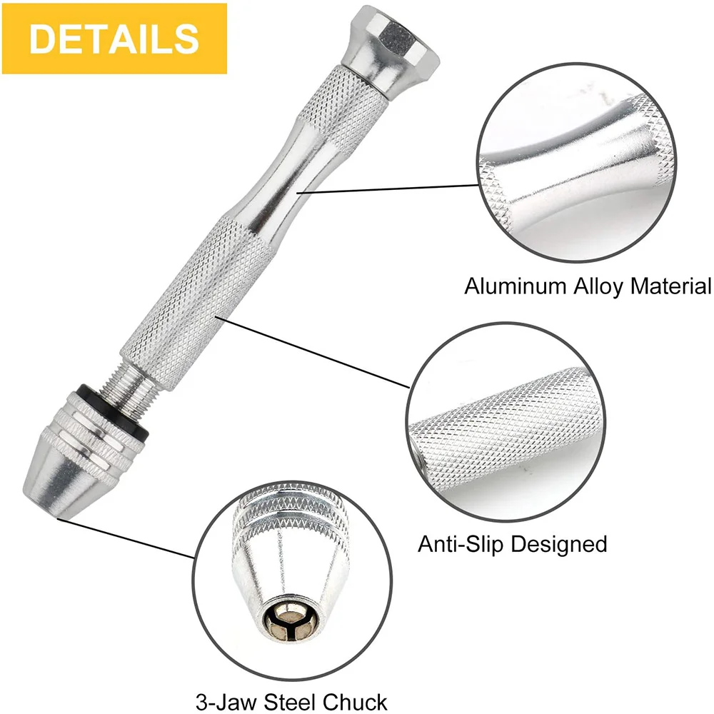 Набор ручных сверл мини спиральные сверла 21 шт. набор с тисками вращающиеся