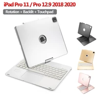 rotating keyboard case for 2020 ipad pro 12 9 2018 bluetooth compatible touchpad keyboard case for ipad pro 11 2018 2020 funda