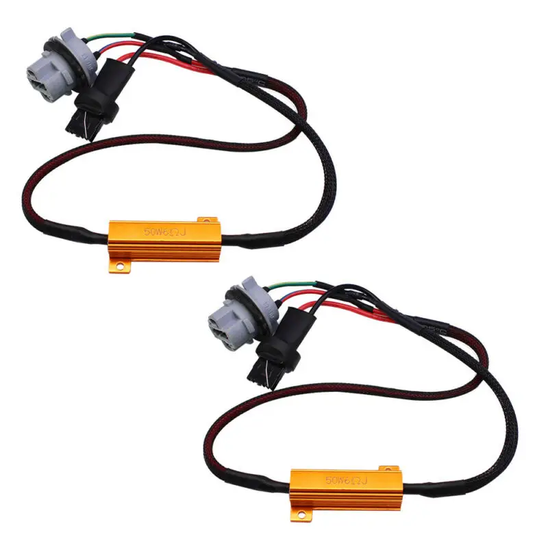 

2Pcs Resistor Decoder Wiring Headlights Turn signals Parts Replacement