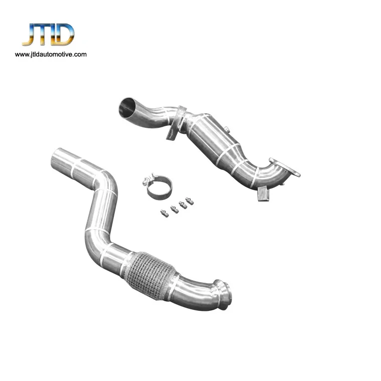 

JTLD Straight Pipe Exhaust Kit Exhaust Downpipes for Mercedes Benz A45 AMG CLA45 Exhaust Pipes with Catalytic