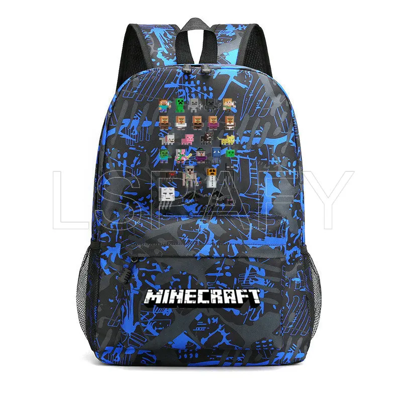 Рюкзак с тиле MINECRAFT Простой Школьный рюкзак для девочек-подростков мальчиков